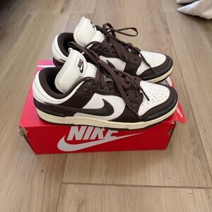 Nike Women's Sneakers in Brown and White
